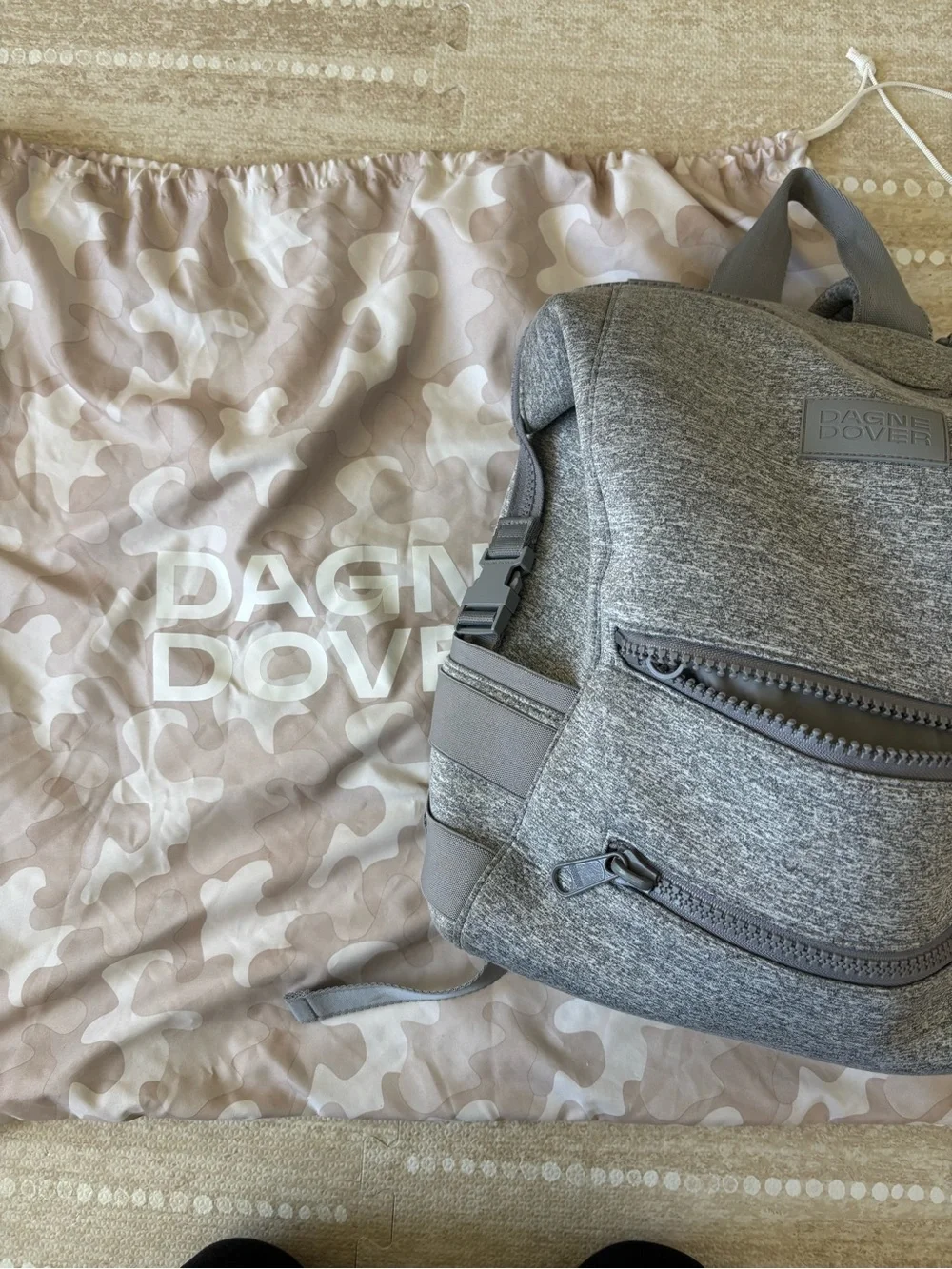 Dagne Dover Indi Diaper Bag in Heather Gray - Large